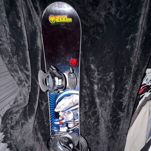 Never Summer Snowboard with Graphic Design